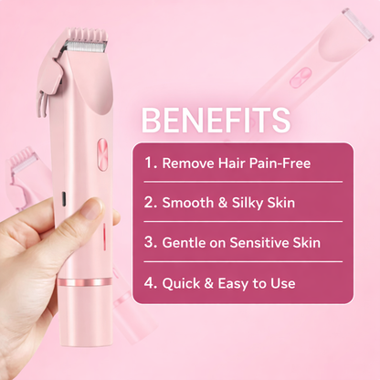 2-in-1 Electric Body Shaver And Bikini Trimmer,