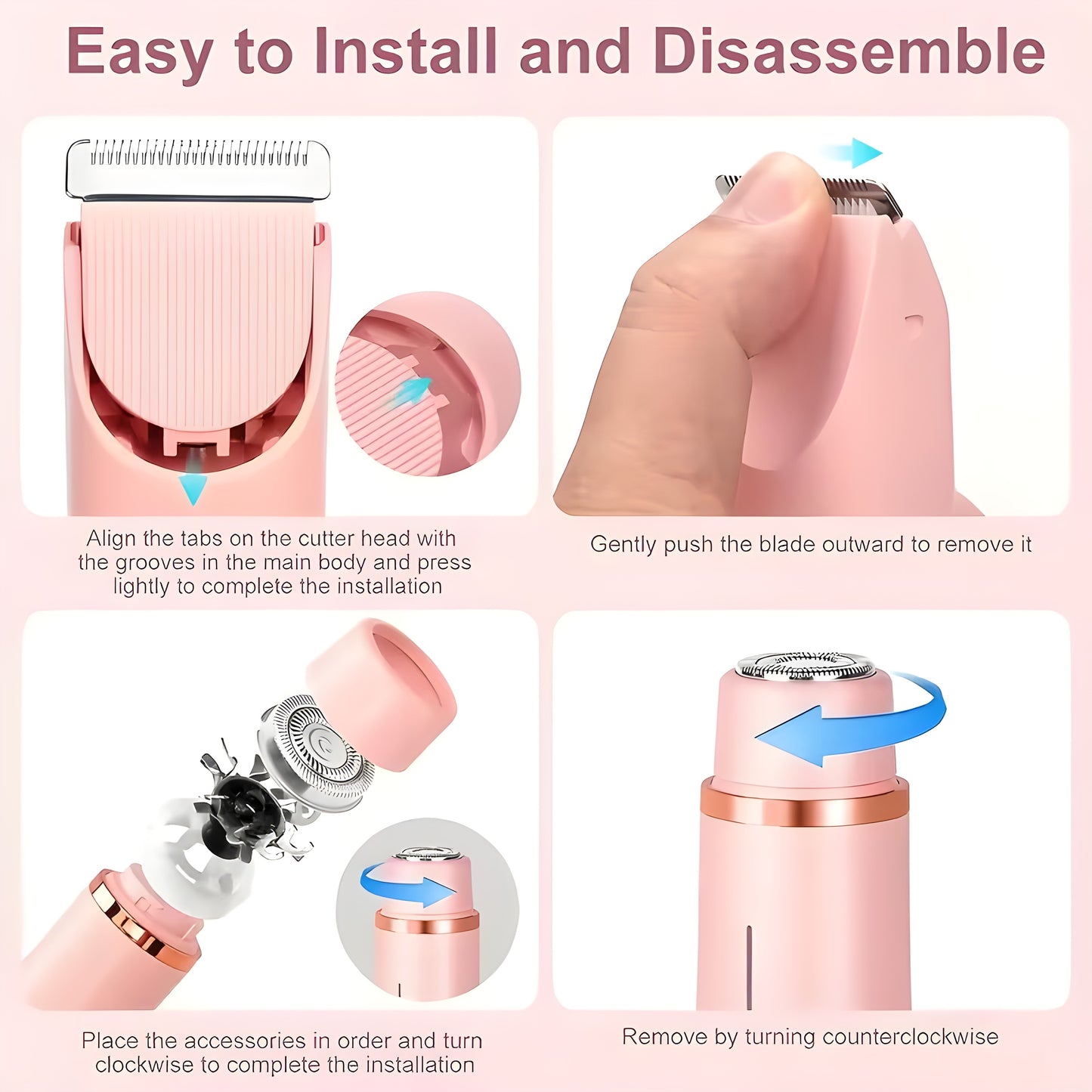 2-in-1 Electric Body Shaver And Bikini Trimmer,